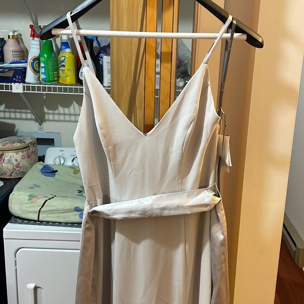 Vera Wang White collection bridesmaid dress, NWT, Sterling, sz 2